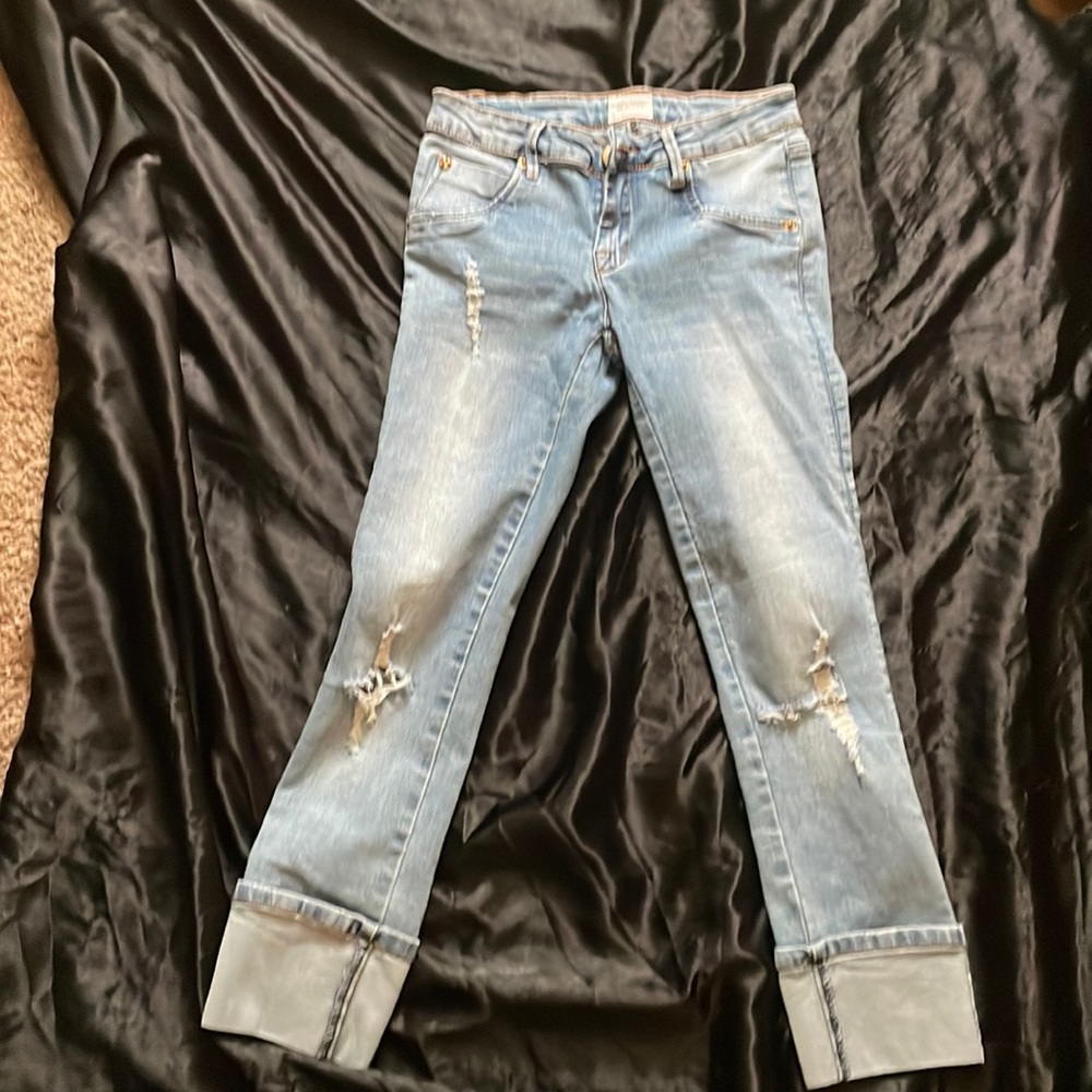 Hudson girls cuffed jeans